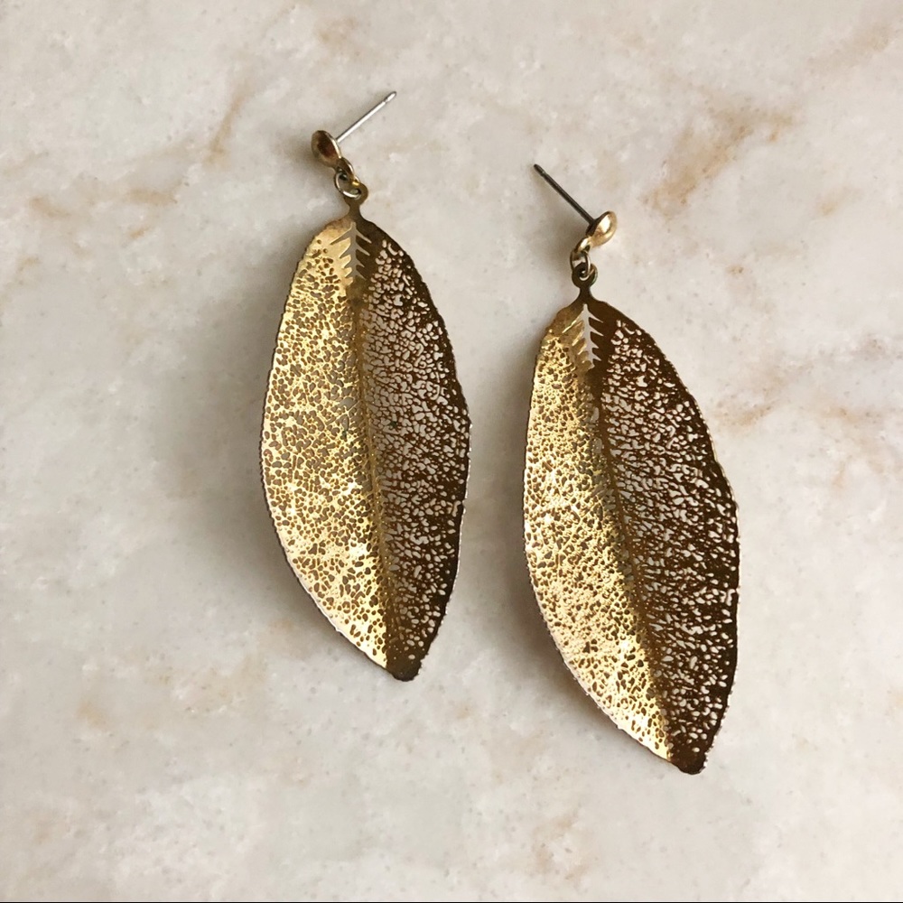 Vintage Leaf Earrings